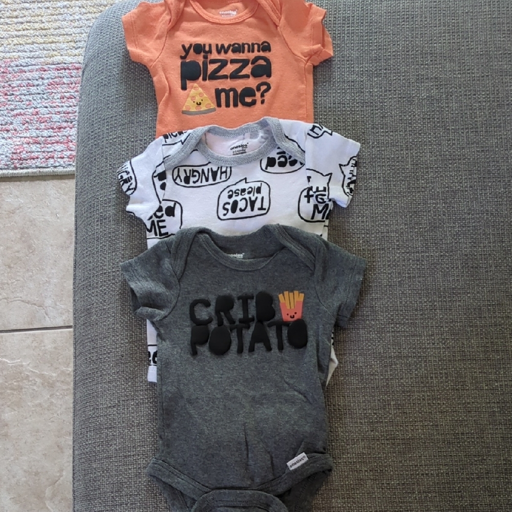Vibrant Orange and White Bodysuit Set